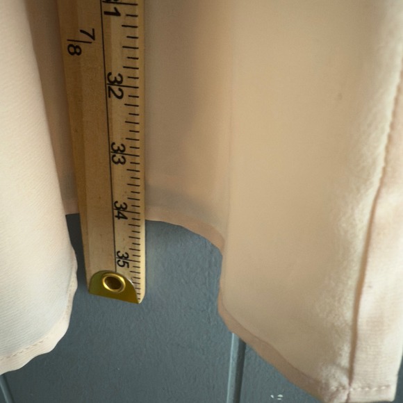 LaMade 100% silk cami y2k long tank S pink ruffle detail Euro summer NWT pastel - Picture 3 of 10